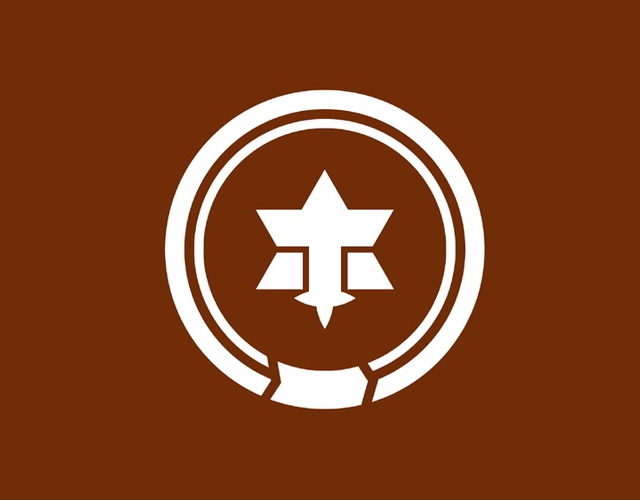 Kanji town symbol, Japan -- 