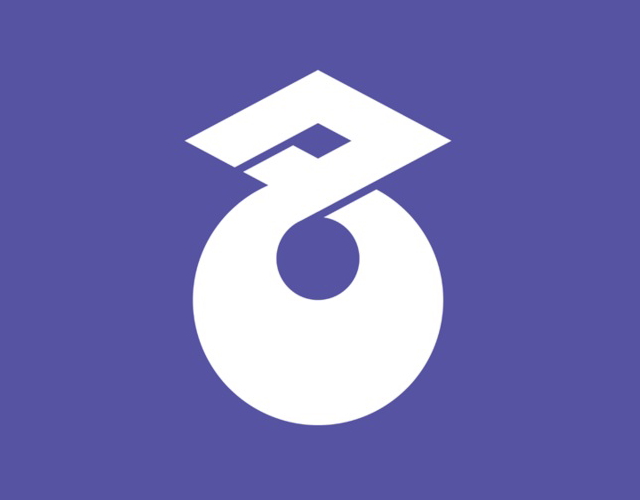 Kanji municipal flag, Japan -- 