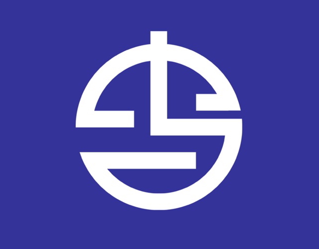 Kanji town flag, Japan -- 