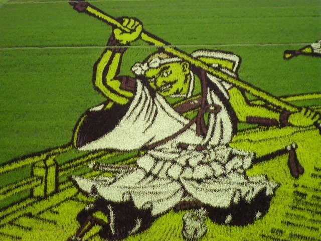 Rice  paddy crop art in Japan, 2010 --