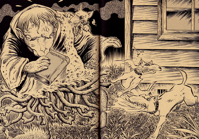 Gothic monster illustration by Tatsuya Morino -- 