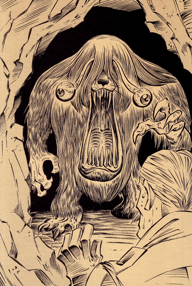 Gothic monster illustration by Tatsuya Morino -- 