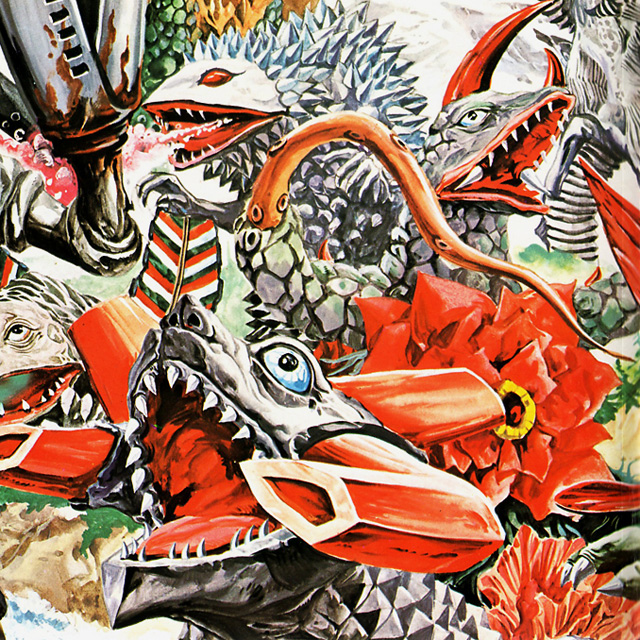 Ultra kaiju painting by Toshio Okazaki -- 