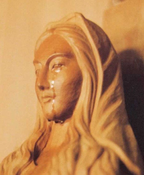 Japan's crying Virgin Mary statue -- 